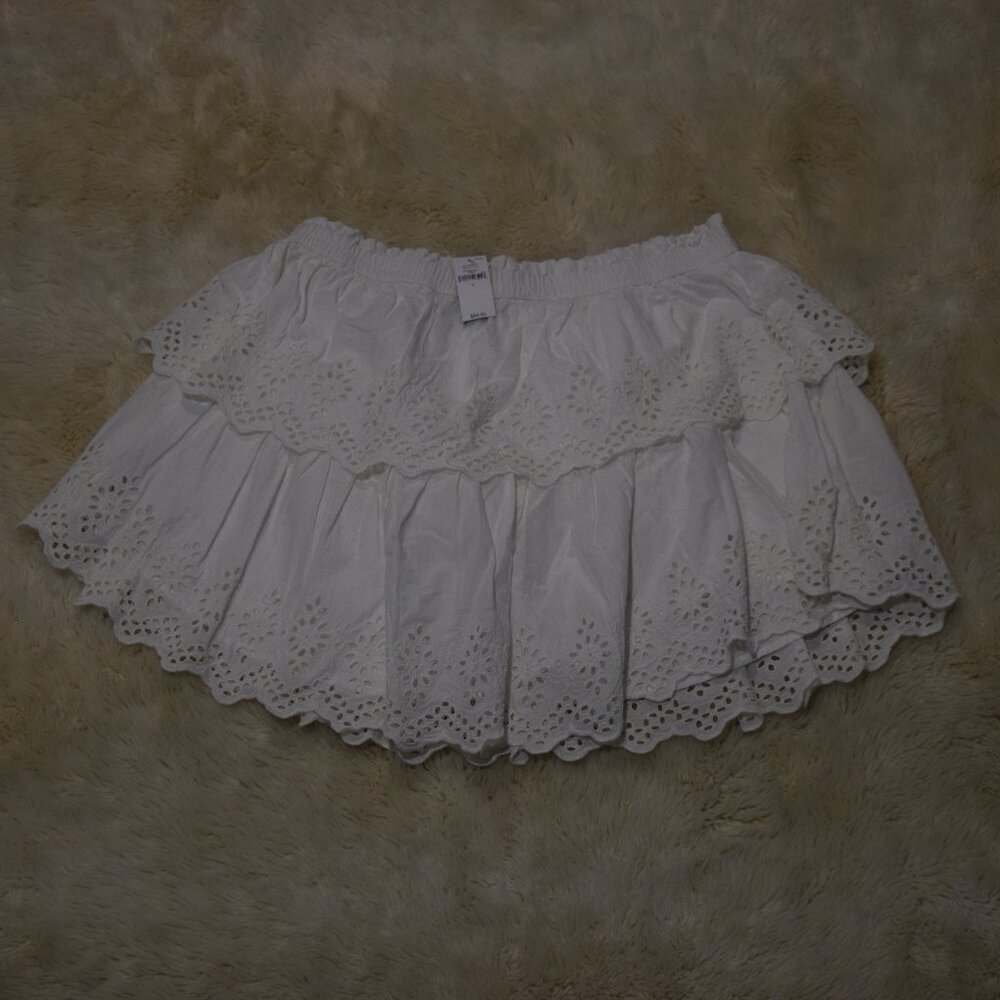 NWT GAP Tiered White Mini Skirt